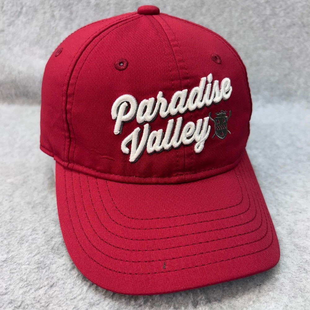 Paradise Valley Youth Red Under Armour Hat Junior Golf‎ Adjustable OSFA